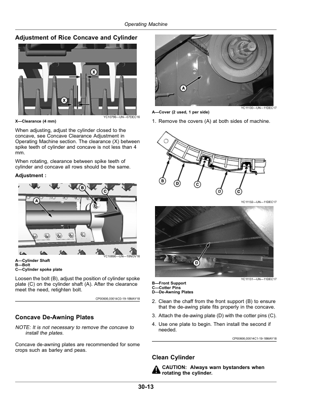 John Deere 4LZ-7 (W230) Full-Feeder Combine 4LZ-8 (W230) Full-Feeder Combine (015000-) (Worldwide) Operator’s Manual (OMDX11237) Workshop Guide