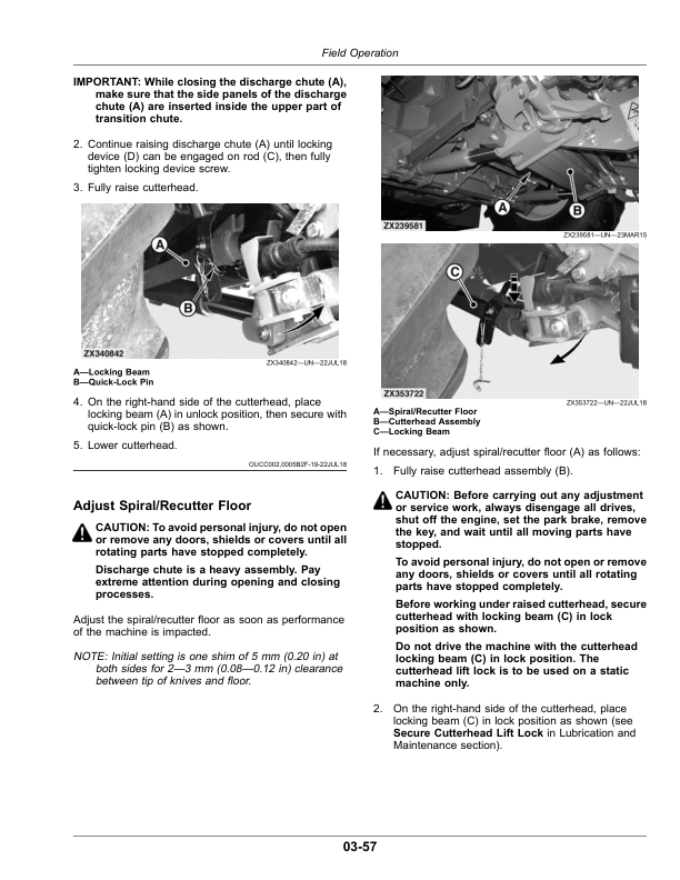 John Deere 9500, 9600, 9700 Self-Propelled Forage Harvesters (623000-) (North American) Operator’s Manual (OMDXE12760) Workshop Guide