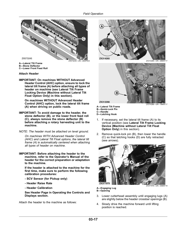 John Deere 9800, 9900 Self-Propelled Forage Harvesters (625000-) Operator’s Manual (OMDXE13716) Workshop Guide