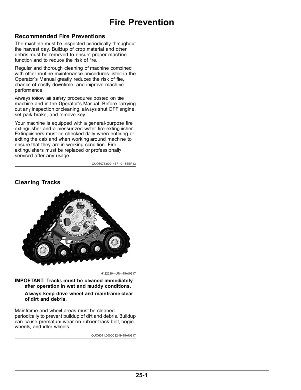 John Deere Tracks Operator’s Manual (OMDXE14919) Workshop Guide