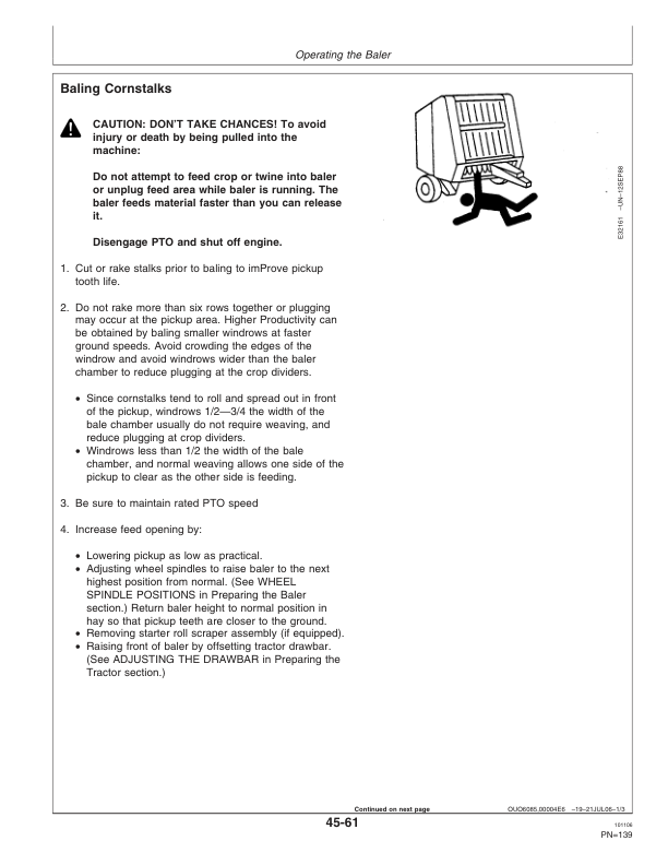 John Deere 468 Silage Special, & 568 Round Balers (000001-340000) Operator’s Manual (OME131080) Workshop Guide