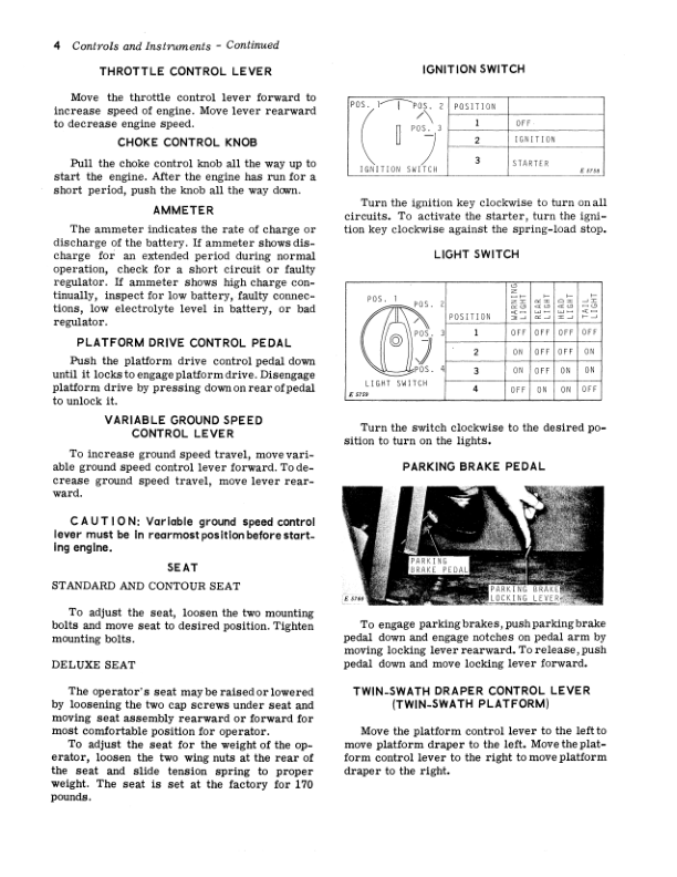 John Deere 780 Self-Propelled Windrower Operator’s Manual (OME44310) Workshop Guide