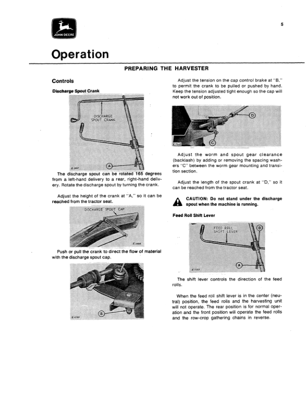 John Deere 35 Forage Harvester Operator’s Manual (OME47718) Workshop Guide