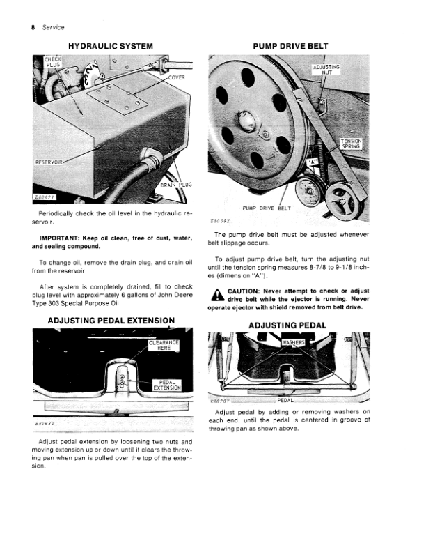 John Deere 30 Baler Ejector Operator’s Manual (OME51063) Workshop Guide