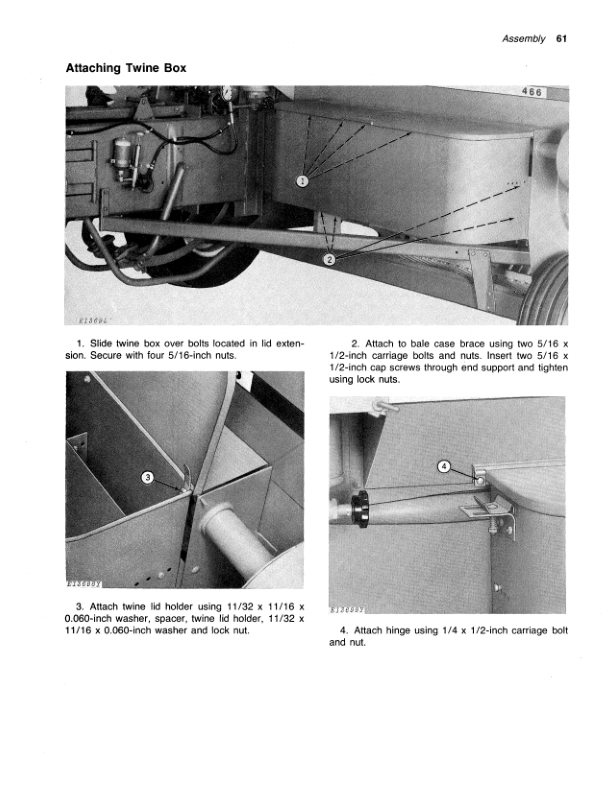 John Deere 466 Series Balers Operator’s Manual (OME61185) Workshop Guide