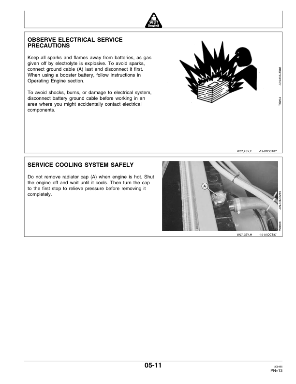 John Deere 2360 Self-Propelled Windrower Operator’s Manual (OME81676) Workshop Guide