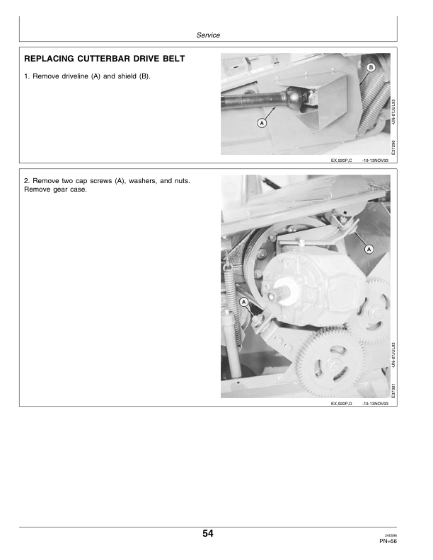 John Deere 920, 930 Mower Conditioner Operator’s Manual (OME83875) Workshop Guide
