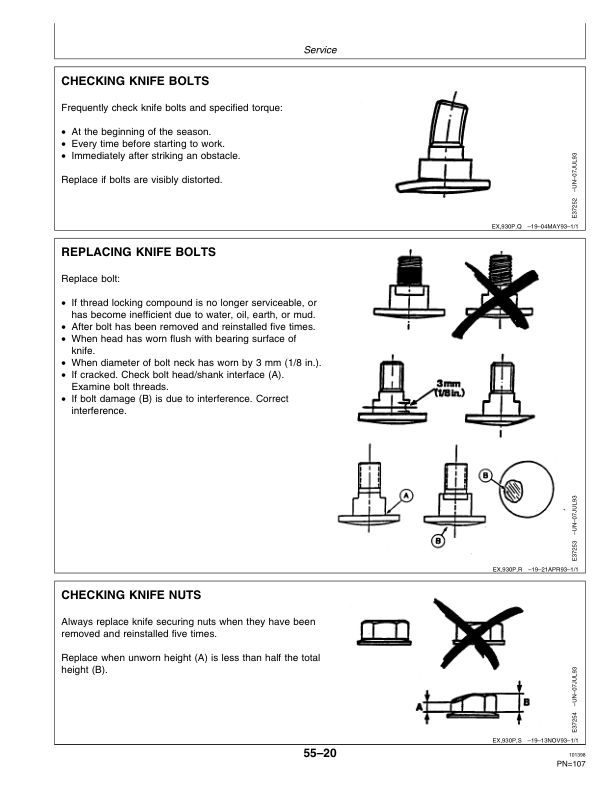 John Deere 925 (133701-), 935 (134601-) Rotary Impeller Mower Conditioners Operator’s Manual (OME95638) Workshop Guide