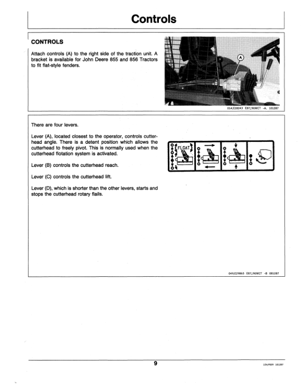 John Deere 90 Boom Mower Operator’s Manual (OMET11522) Workshop Guide