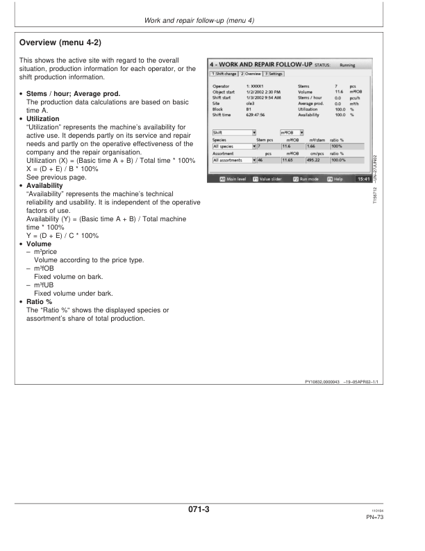 John Deere TIMBERMATIC 300 TIMBERJACK Control Systems Operator’s Manuals (OMF066506) Workshop Guide