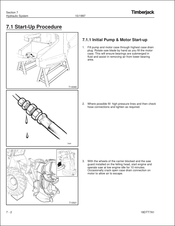 John Deere 18 INCH Dtt Disc Saw Felling Heads Operator’s Manuals (OMF286554) Workshop Guide