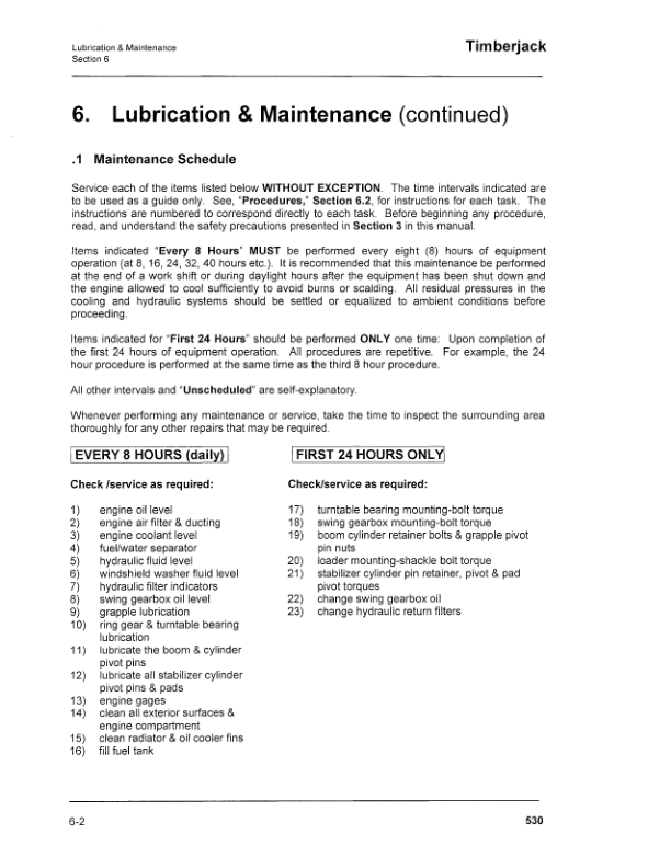John Deere 530 Knuckleboom Loader Operator’s Manuals (OMF302812) Workshop Guide