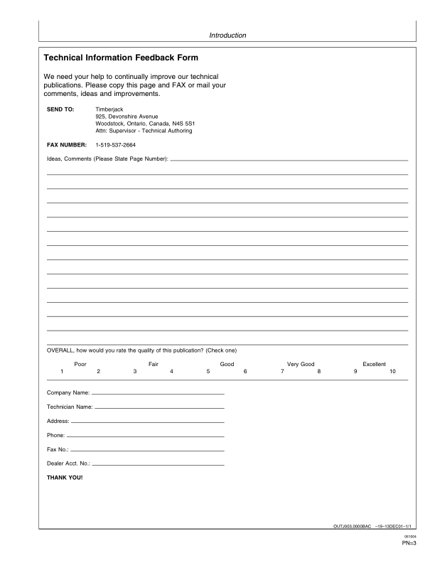 John Deere 330B, 335 Knuckleboom Loader Operator’s Manuals (OMF383088) Workshop Guide
