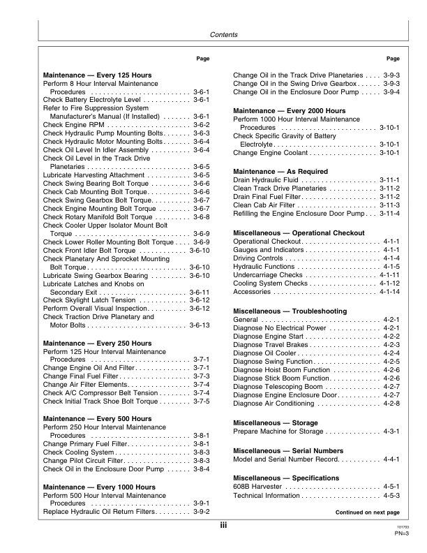 John Deere 608B Tracked Harvesters Operator’s Manuals (OMF388690) Workshop Guide