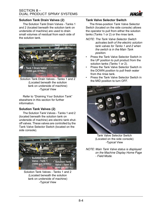John Deere Hagie STS10 / STS12 Self-Propelled Sprayer (018001-018500) (Worldwide Edition) Operator’s Manual (OMFA493739) Workshop Guide