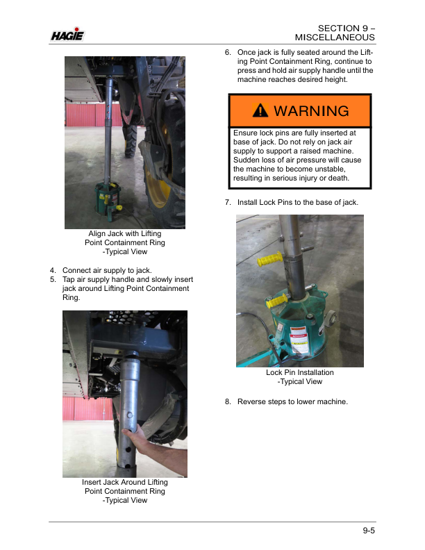 John Deere Hagie D400 Detasseler (018001-018500) (Worldwide Edition) Operator’s Manual (OMFA493755) Workshop Guide