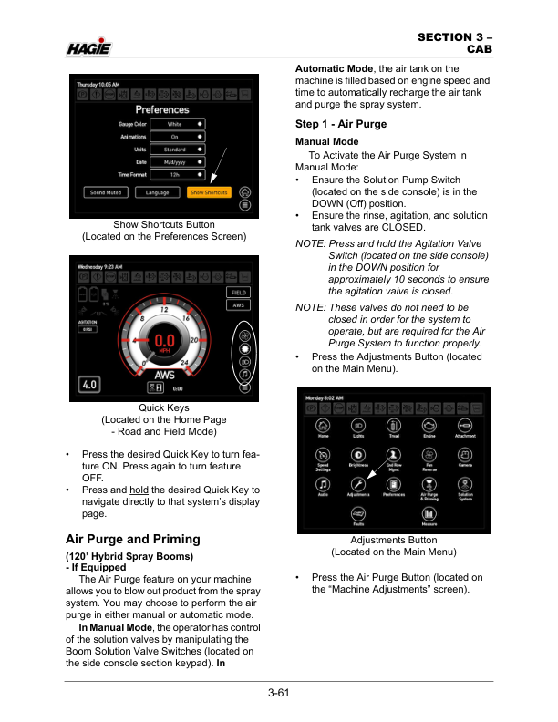 John Deere Hagie STS / DPS Self-Propelled Sprayer STS10, STS12, STS12 (DPS), STS14, STS16, STS16 (DPS) (019001-019500) (Worldwide Edition) Operator’s Manual (OMFA493774) Workshop Guide