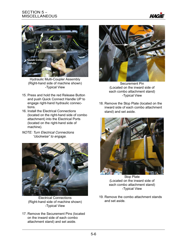 John Deere Hagie Detasseler Toolbar (019001-019500) (Worldwide Edition) Operator’s Manual (OMFA493803) Workshop Guide
