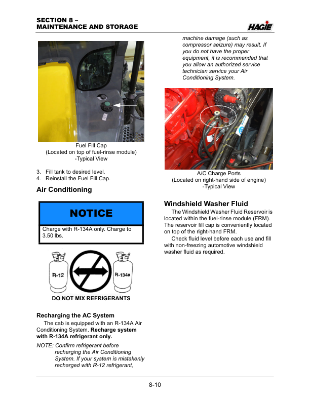 John Deere Hagie D400 Detasseler (020001-020500) (Worldwide Edition) Operator’s Manual (OMFA493829) Workshop Guide