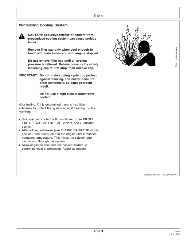 John Deere 4895 Self-Propelled Windrower (330111-350000) Operator’s Manual (OMFH304219) Workshop Guide