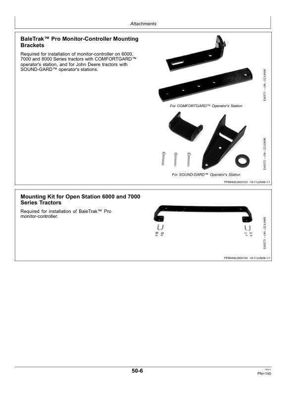 John Deere 458, 458 Silage Special, 558 Round Balers (MegaWide Plus, MagaTooth Pickups Only) Operator’s Manual (OMFH310750) Workshop Guide