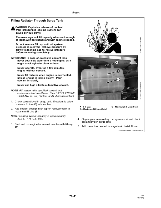 John Deere A400 Self-Propelled Windrower Export Edition (360001-370000) Operator’s Manual (OMFH310757) Workshop Guide