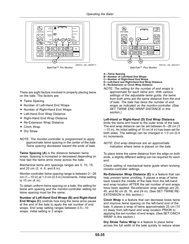John Deere 460M, 560M Round Balers Operator’s Manual (OMFH331594) Workshop Guide