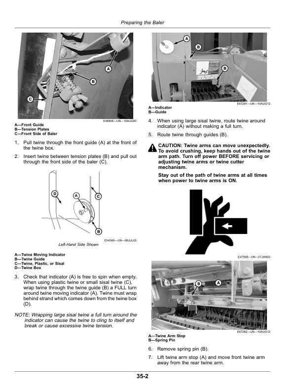 John Deere 440E Round Baler Operator’s Manual (OMFH331597) Workshop Guide