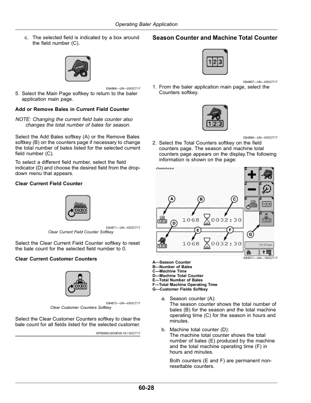 John Deere 460R, 560R Round Balers (North American) Operator’s Manual (OMFH343756) Workshop Guide