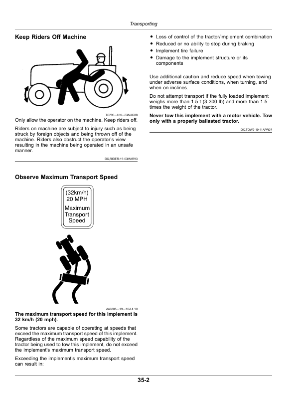John Deere C400 Center Pivot Mower-Conditioners (Export Edition) (470000-489999) Operator’s Manual (OMFH344349) Workshop Guide