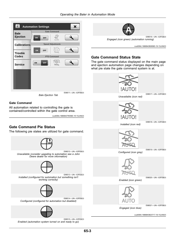 John Deere 451M, 451R, 551M Round Balers (Export Edition) Operator’s Manual (OMFH348250) Workshop Guide