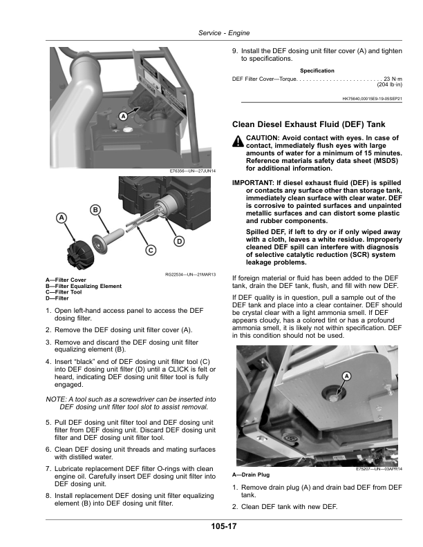 John Deere W235R, W260R Self-Propelled Windrower,(510000-) (North American) Operator’s Manual (OMFH352677) Workshop Guide