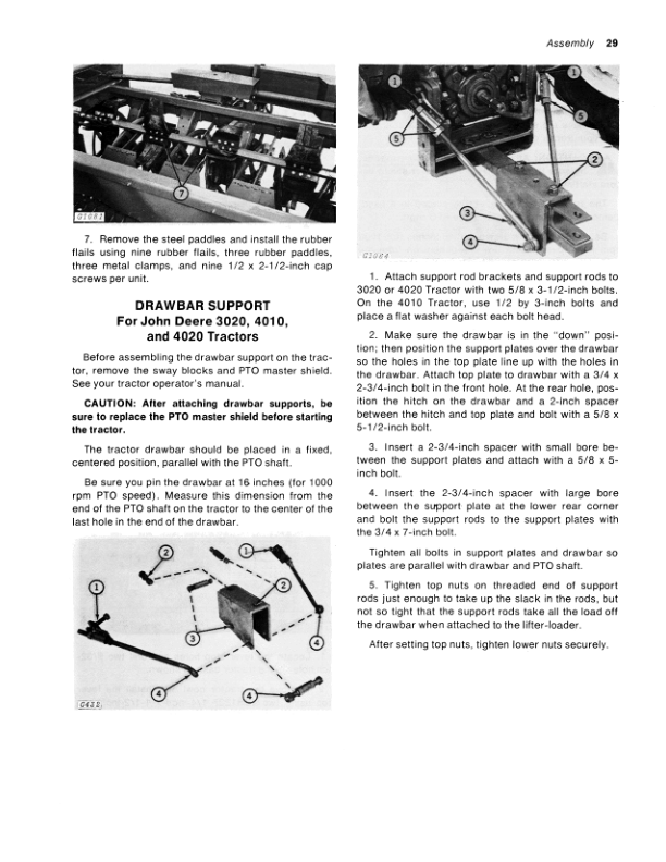 John Deere 431 Beet Lifter-Loader Operator’s Manual (OMGA10015) Workshop Guide