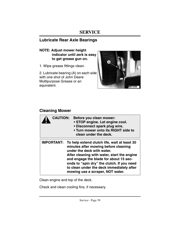 John Deere JX75 (030001-), JE75 (020001-) 21-Inch Walk-Behind Rotary Mowers Operator’s Manual (OMGC00314) Workshop Guide