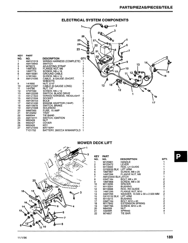 John Deere 38 & 46-Inch Europro Lawn Tractor (1338GS, 1538GS, 1538HS, 1546GS, 1638HS, 1646GS, 1646HS) Operator’s Manual (OMGX10129) Workshop Guide