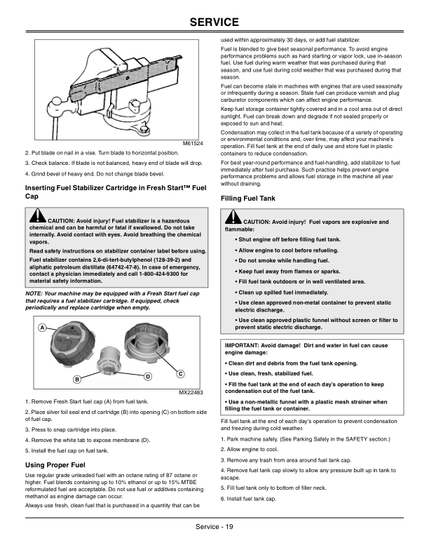 John Deere JS25, JS35 Walk-Behind Mower (100001-) Operator’s Manual (OMGX23244) Workshop Guide