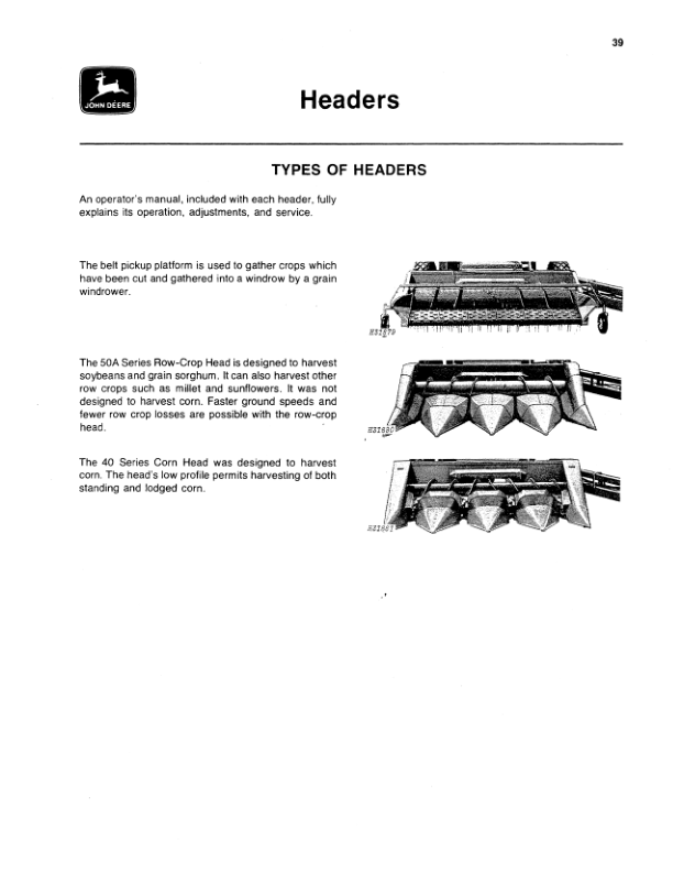 John Deere 7721 Combine Operator’s Manual (OMH105656) Workshop Guide