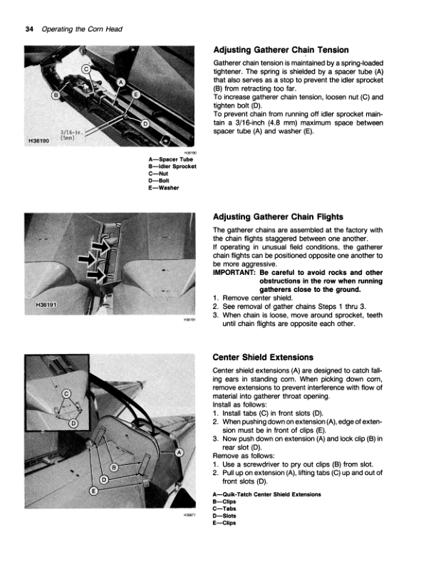 John Deere 40 Series Corn Heads (3300, 4400, 4420, 6600, 6620, 7700, 7701, 7720, 8820 Combines ( -610000) North America Operator’s Manual (OMH120051) Workshop Guide