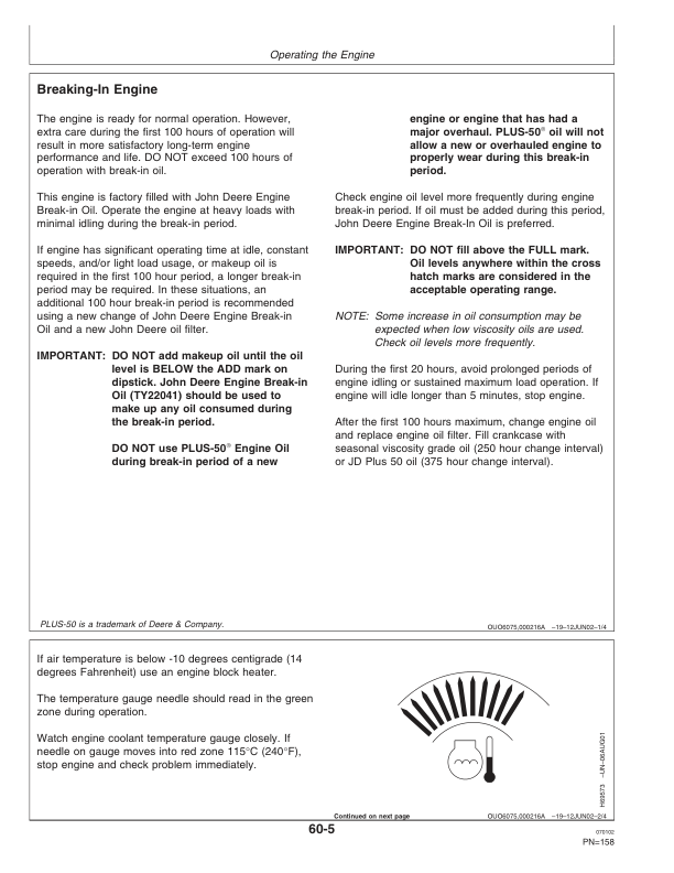 John Deere 9650 STS Combines (700501-), 9750 STS Combines (700601-) North America Operator’s Manual (OMH205908) Workshop Guide