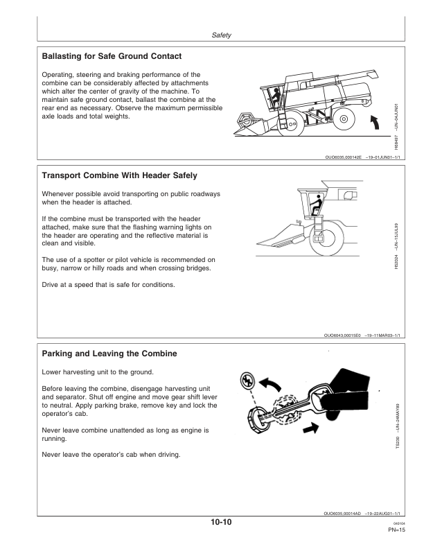 John Deere 600 F&R Series Cutting Platforms North America (705351-710350) Operator’s Manual (OMH208502) Workshop Guide
