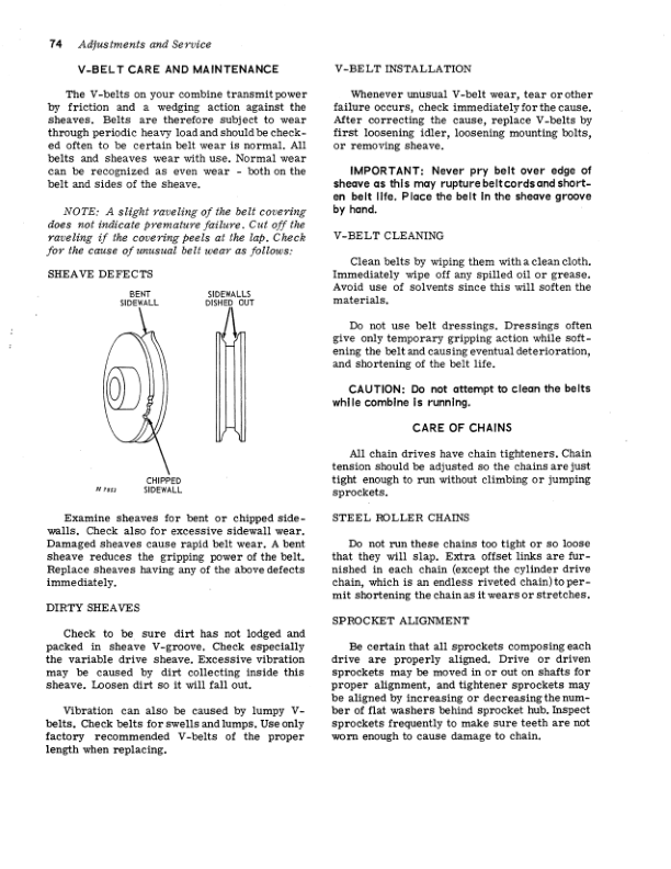 John Deere 55, 95 & 105 Combines North America (069001-083000) Operator’s Manual (OMH62358) Workshop Guide
