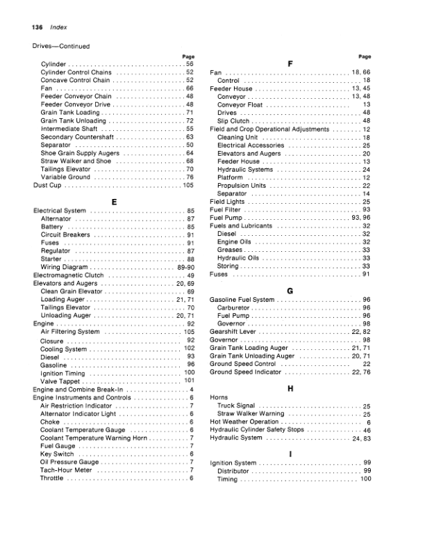 John Deere 3300 Combine North America (003000-045000) Operator’s Manual (OMH84016) Workshop Guide