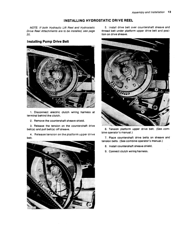 John Deere Hydraulic Lift Drive Reel (1973-) Operator’s Manual (OMH85572) Workshop Guide