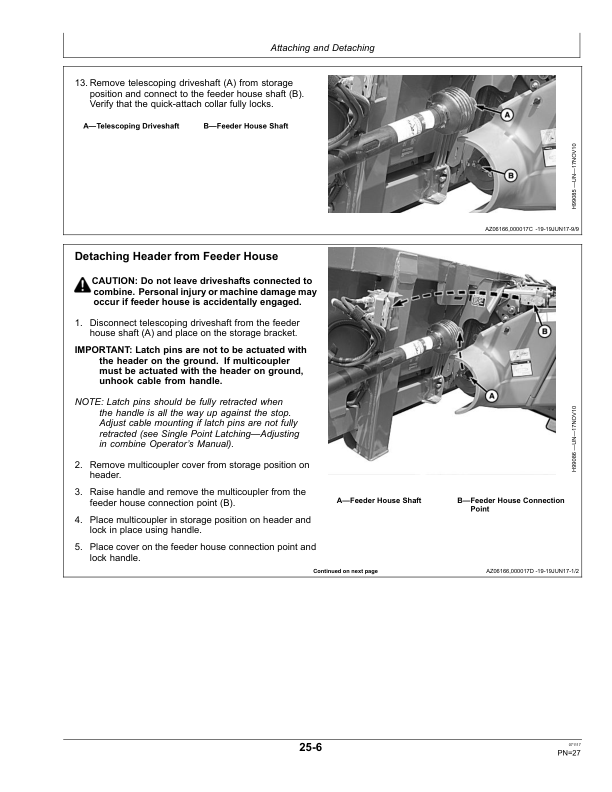 John Deere 600P Series Belt Pickup 615P Operator’s Manual (OMHXE119103) Workshop Guide