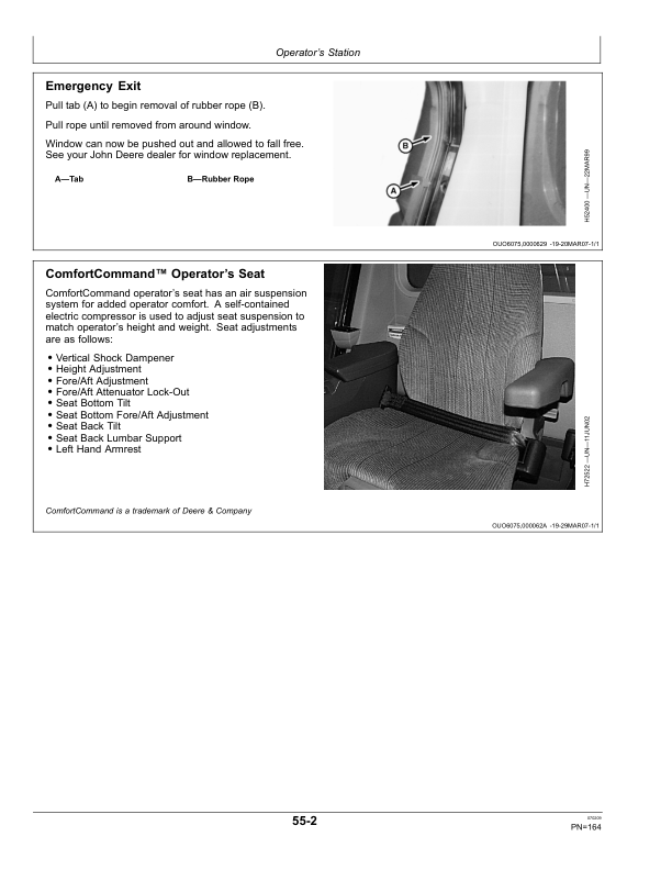 John Deere 9670 STS Combines (735201-740100) & 9770 STS Combines (735301-740100) North America Operator’s Manual (OMHXE13769) Workshop Guide