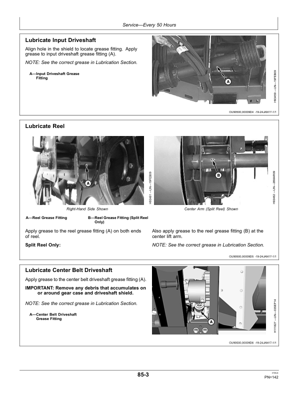 John Deere RDF 30, RDF 35, RDF 40, RDF 45 Flexible Draper Platforms (160100—) Operator’s Manual (OMHXE200576) Workshop Guide