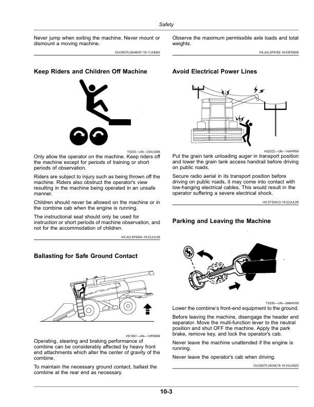 John Deere Precision Upgrades – Combine Remote Concave Covers Operator’s Manual (OMHXE203435) Workshop Guide