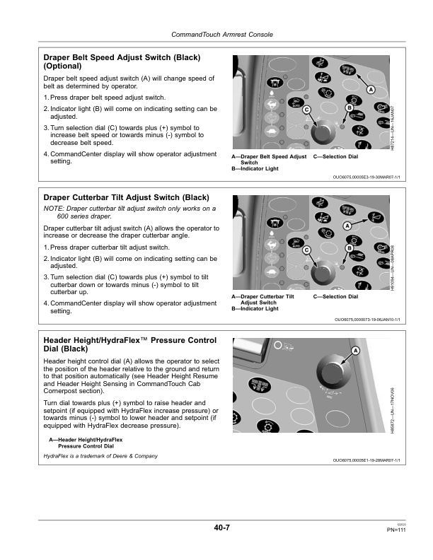 John Deere 9670 STS & 9770 STS Combines North America (740101-) Operator’s Manual (OMHXE22997) Workshop Guide