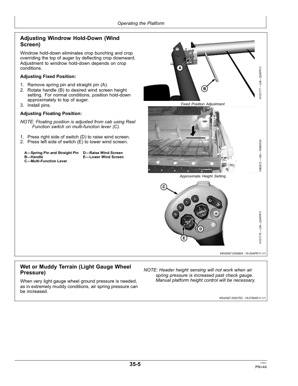 John Deere 600P Series Belt Pickup (745101-) Operator’s Manual (OMHXE30034) Workshop Guide