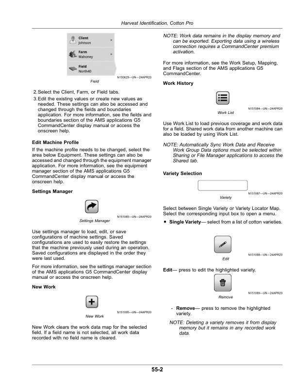 John Deere CP770 Cotton Picker (249000-250000) (North American) Operator’s Manual (OMKK108406) Workshop Guide